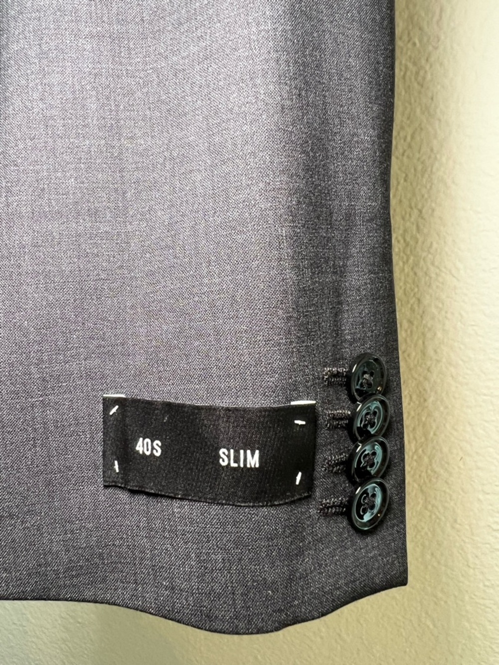 NWT EXPRESS $298 BLACK EXTRA SLIM MODERN TECH SUIT JACKET SZ 40S - Picture 5 of 7